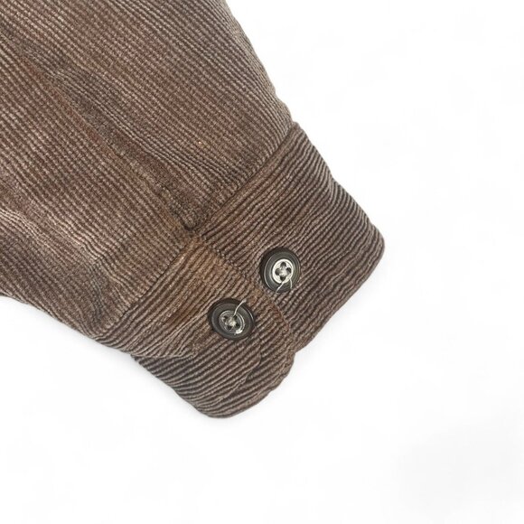 St John's Bay Wildermess Lodges Brown Corduroy Button-Up‎ Shirt Women's SZ M - Picture 4 of 11